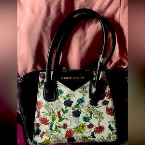 Medium black and white floral bag.